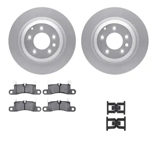 R1 Concepts WDUH1-02042 Carbon Series Brake Rotors W/ 5000 Oep Brake Pads & Hdw